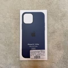 iPhone12pro シリコンケース 紺色のサムネイル