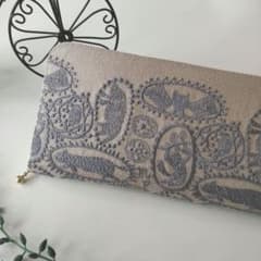 ミナペルホネン 新作 jungle relief ハンドメイド 長財布のサムネイル