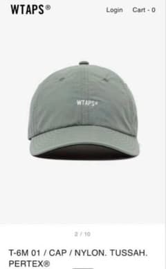 WTAPS T6M 1 Cap Nylon Tussah Pertex Gray - メルカリ