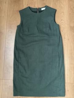 BODY DRESSINGノースリーブひざ丈ワンピース グリーンのサムネイル