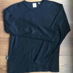 AVIREＸ メンズ リブ Vネック ロングTシャツ Mサイズのサムネイル
