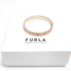 極美品 FURLA フルラ バングル ブレスレット ピンク ゴールド - メルカリ