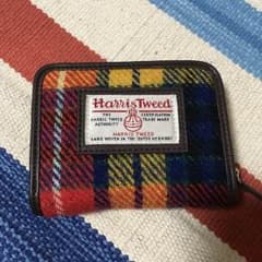 値下げ!ハリスツイード☆2つ折り財布のサムネイル