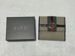 GUCCI 二つ折り財布 ベージュ/グリーン/レッド - メルカリ