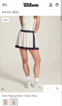 Wilson テニス スコート Classic Navy - メルカリ