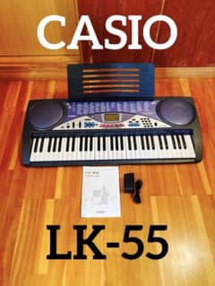 CASIO 電子ピアノ/キーボード LK-55 光ナビゲーション - メルカリ