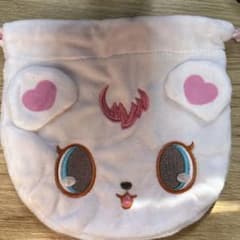 ふわふわ 巾着ポーチ ラブラのサムネイル