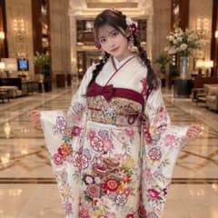 美品 地紋 白地 金駒刺繍 手描き 逸品 振袖 フルセット 振り袖 - メルカリ