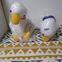 FANS アヒルぬいぐるみBIG【おすわり・うつぶせ】2点セット 最終値下げ価格