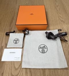 HERMES 남성 벨트 용 선물 상자 보존 가방 세트