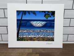 (美品)Heather Brown アートプリント 波 サーフアートのサムネイル