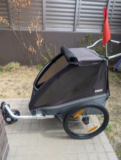 THULE スーリー　サイクルトレーラー　CasterXT 2人乗り黒×グレーのサムネイル