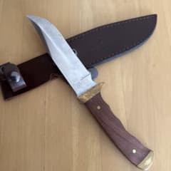 MOSSY OAK シースナイフ 木製ハンドル レザーシース付のサムネイル