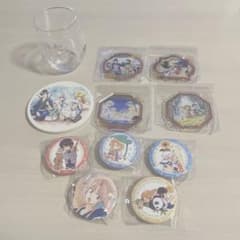 暁のヨナ 満福ガチャ くじ グラス コースター 缶バッジ セット 暁のヨナ 漫福ガチャ くじ グラス＆コースター アクスタ 缶バッジ