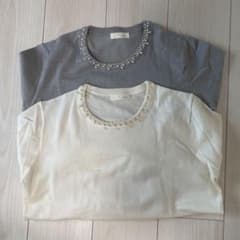 ビジュー付き　トップスのサムネイル