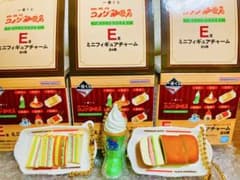 코메다 커피 숍 이치 반 쿠지 미니 피규어 매력 크림 소다 E 상 3 점 세트