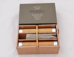 【廃盤品】Brooks印字あり　スレンダーレザーグリップ　130mm マスタード 廃盤品】Brooks印字あり スレンダーレザーグリップ 130mm マスタード