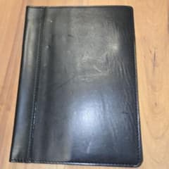 [Unused] Ashford B6 Notebook Cover, Duffer, Black, Genuine Leather