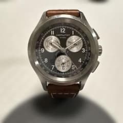 Hamilton ハミルトン カーキクロノ クォーツ 革ベルト 電池切れ不動 Hamilton ハミルトン カーキクロノ クォーツ 革ベルト 電池切れ不動