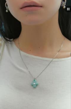 新品 MUSINSA crossway pearl necklace-mint