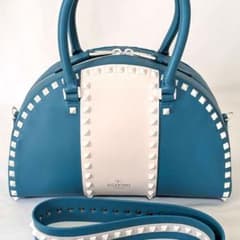 ✨美品✨ ヴァレンティノ ロックスタッズ カラーブロック ハンドバッグ 