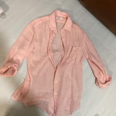 ユニクロ　リネンシャツ　メンズSのサムネイル