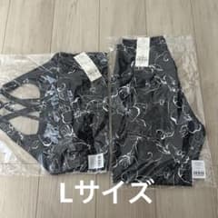 【新品】SUKALA LAVAラインフラワープリントブラトップレギンスLサイズ