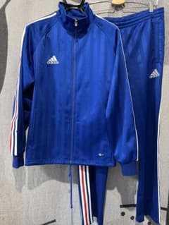 adidas climaliteジャージ ブルー 上下セットのサムネイル