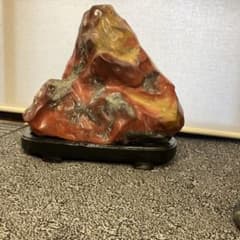 天然石 水石 赤色と黄色の山形 天然石 水石 赤色と黄色の山形 - メルカリ