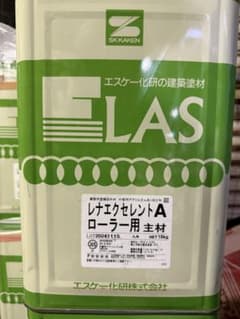 レナエクセレントローラー　コンクリ　ホワイト系　水性塗料　外壁　18kg 　未使用　計14缶 エスケー化研 レナエクセレントローラー用A 18kg - メルカリ