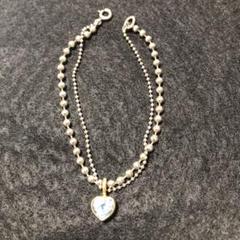 スタージュエリー　シルバー ハート　ブレスレット　ゴールド　アクアマリン スタージュエリー シルバー ハート ブレスレット ゴールド