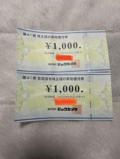 ビックカメラ 株主優待券のサムネイル