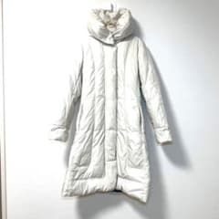 ✨良品✨ アマカ 40 ロングダウンコート 白 美シルエット 上品 防寒 