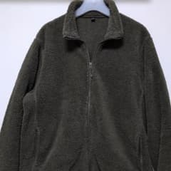 オリーブグリーン フリースジャケット Lサイズのサムネイル