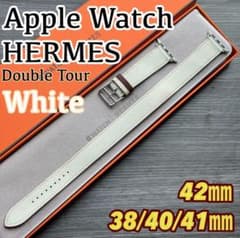 2597 レア　Apple Watch エルメス　ホワイト　ドゥブルトゥール 2597 レア Apple Watch エルメス ホワイト ドゥブルトゥール - メルカリ
