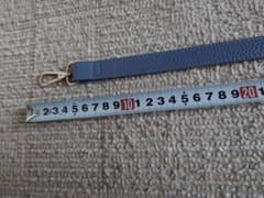 ショルダーストラップ グレージュブルー ゴールド金具 付け替え用のサムネイル