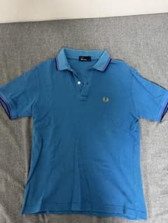 FRED PERRY ポロシャツ M 青のサムネイル