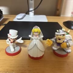 [amiibo] 웨딩 스타일 마리오 복숭아 쿠퍼 3 체 세트