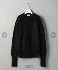 HYKEハイク モヘア クルーネックニット ブラック2 HYKEハイク モヘア クルーネックニット ブラック2 - メルカリ