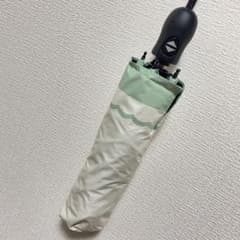 【新品】ワンタッチ式 晴雨兼用 折りたたみ傘 ライトグリーンのサムネイル
