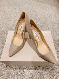 taipi様専用JIMMY CHOO ROMY 100 グリッターパンプス 24のサムネイル