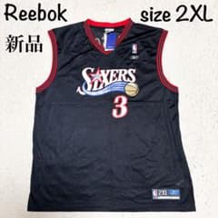 【新品タグ付】Reebok アレン アイバーソン ユニフォーム 2XL 当時物 新品タグ付】Reebok アレン アイバーソン ユニフォーム 2XL 当時物