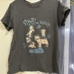 START A NEW JOURNEY 犬 Tシャツ 黒のサムネイル