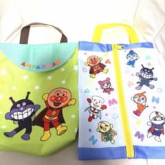 アンパンマン　シューズケース　まとめ売り　JA 非売品　ポーチ　バッグ　保育園のサムネイル