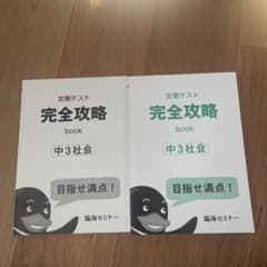 臨海セミナー 定期テスト完全攻略book 中3社会 2冊セットのサムネイル