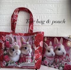 ハンドメイド パネル トートバック ポーチ 2点セット - メルカリ