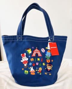 【新品】ミキハウス バケツトートバッグ サーカス柄　マザーズバッグ　大容量　福袋