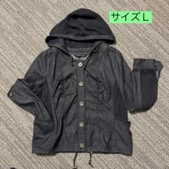 le mieux フード付き デニムジャケット ブラックのサムネイル