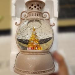 クリスマス ランタン型 スノードーム ゴールドツリーのサムネイル
