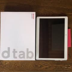 値下げ！dtab d-01Hシルバー付属品、箱、microSD有ケース付き中古品のサムネイル